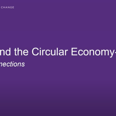 GSQ/UQ Webinar – ESG & The Circular Economy