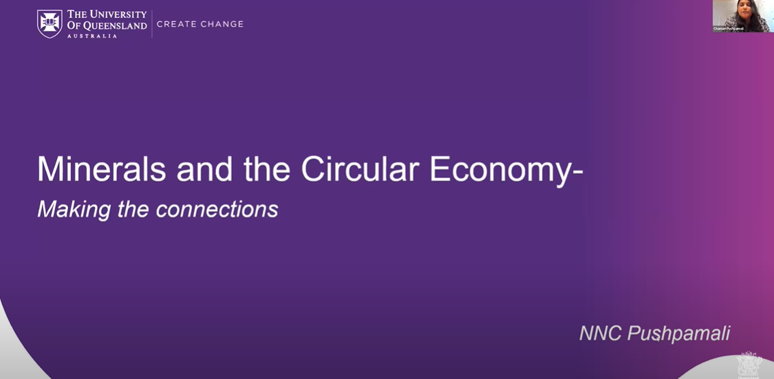 GSQ/UQ Webinar – ESG & The Circular Economy